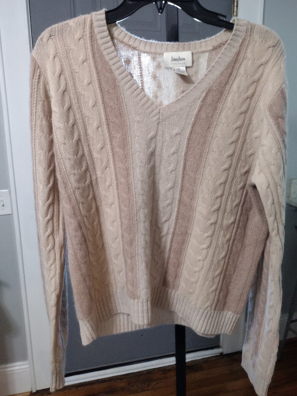 Neiman Marcus Cashmere Cable Knit Sweater